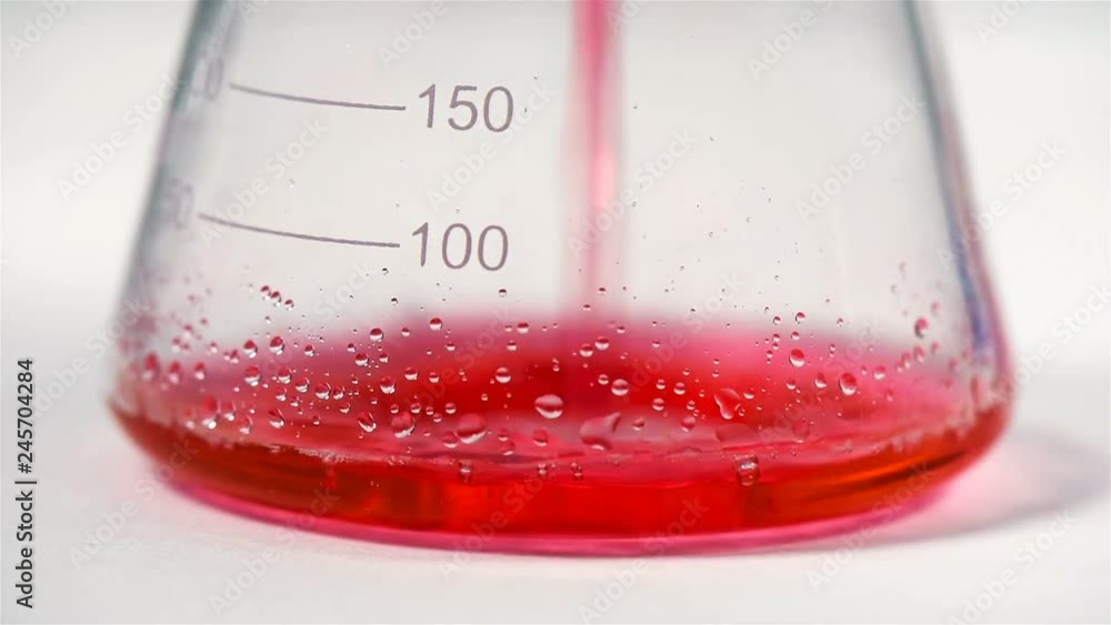 Test Tube With Red Liquid In Chemistry Lab. Science And Medical Research Concept Test Tube With Red Liquid In Chemistry Lab. Science And Medical Research Concept