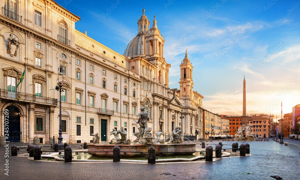 Piazza Navona and Fountain