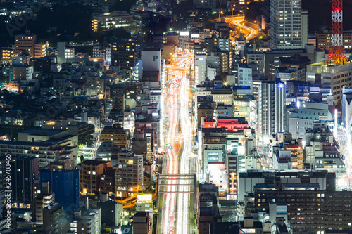 urban avenue at night © maru54
