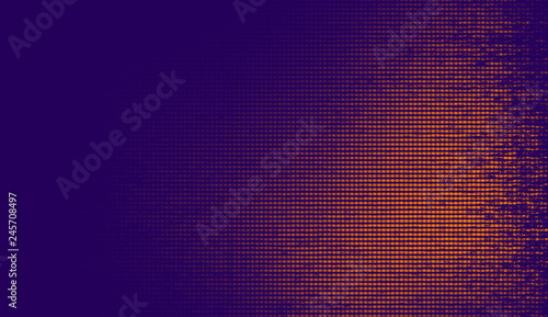 Abstract duotone background . Halftone texture . Trendy synthwave cyberpunk gradient design. photo