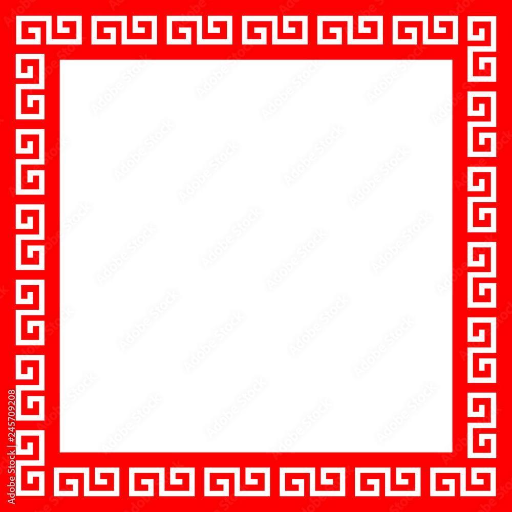 中華マークのフレーム Stock イラスト Adobe Stock