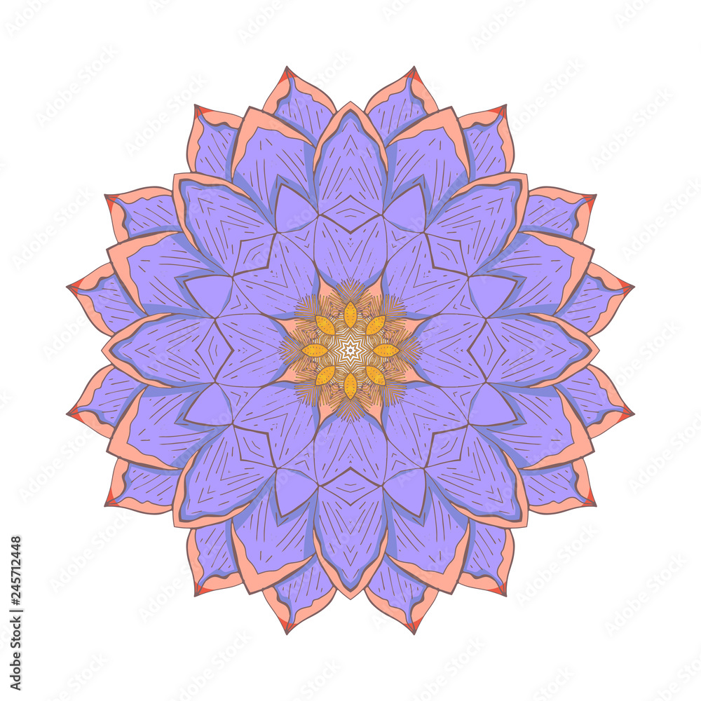 round floral ornament mandala isolated on white round floral ornament mandala isolated on white