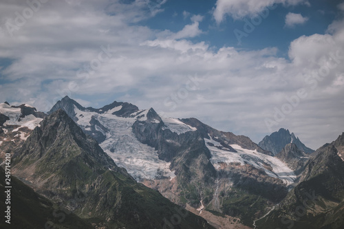 Closeup view mountains scenes in national park Dombai, Caucasus, Russia, Europe © TravelFlow