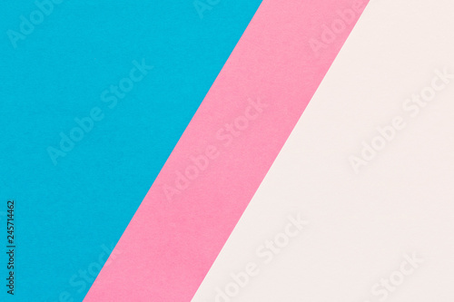 Color Trends background. Blue pink white abstract geometric background.