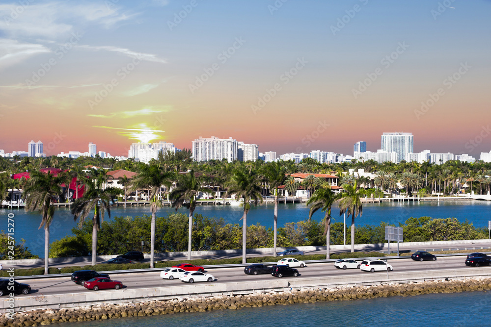 Miami, MacArthur Causeway, USA, Florida