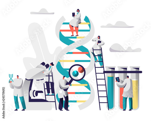 Scientist Group Explore Genome Pair in DNA Cell Image