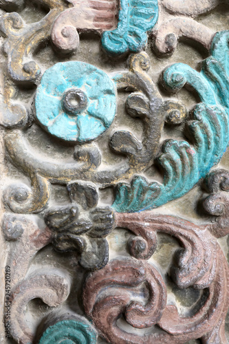 Ornament main entrance of Etchmiadzin Cathedral photo