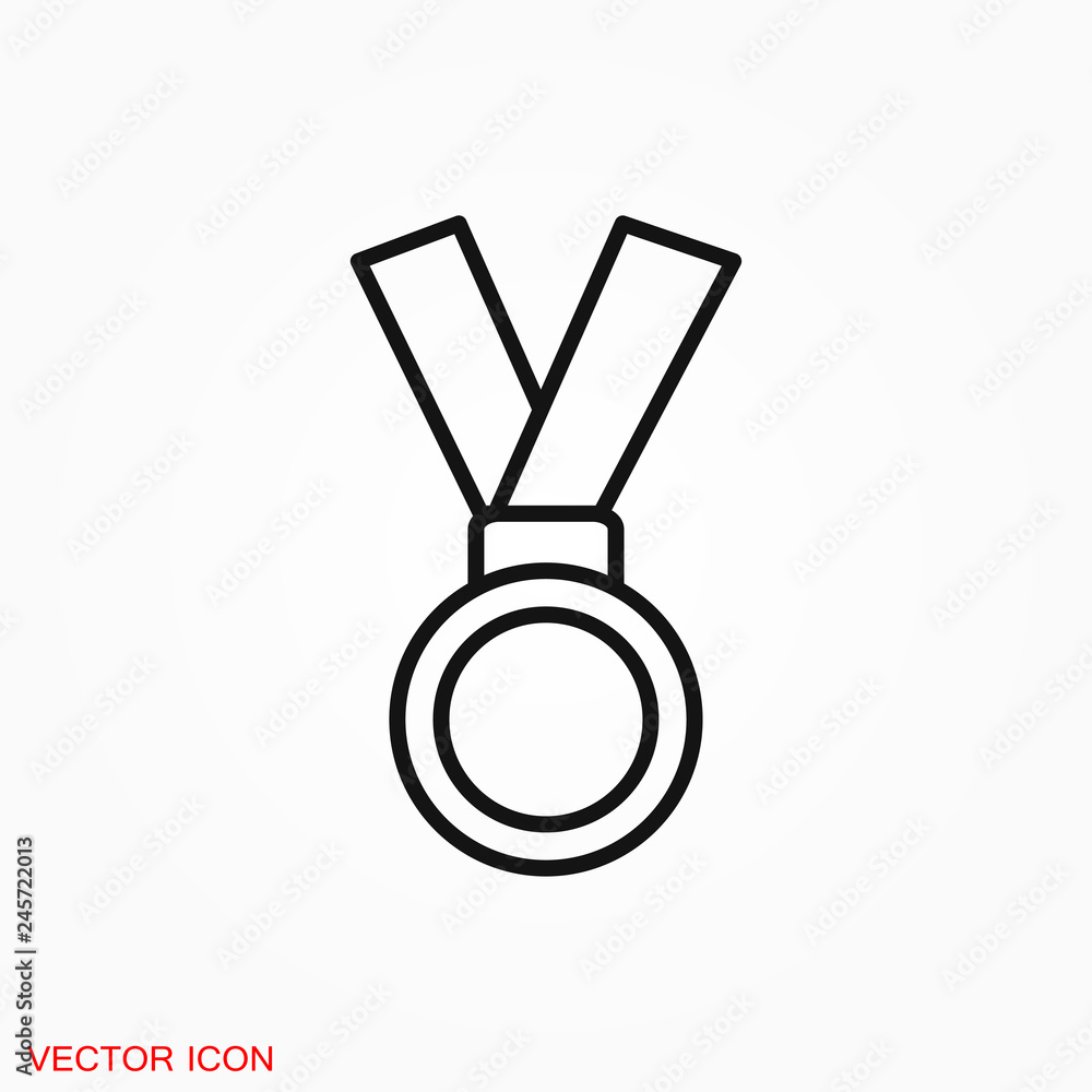 Medal icon, vector logo, medal symbol for your web site Medal icon, vector logo, medal symbol for your web site