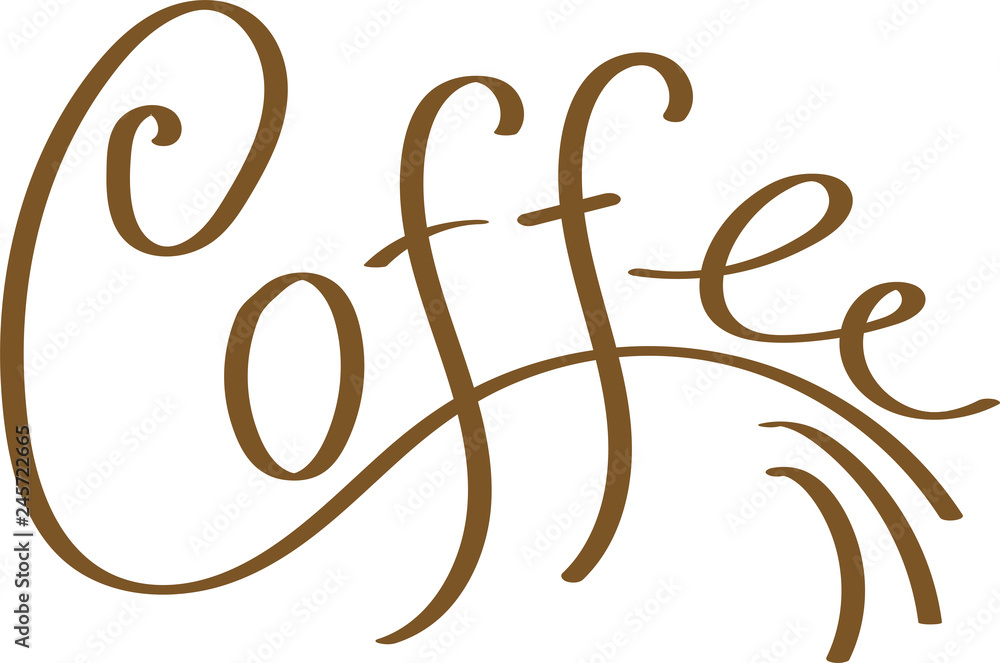 text for coffee house design, calligraphy vector illustration text for coffee house design, calligraphy vector illustration