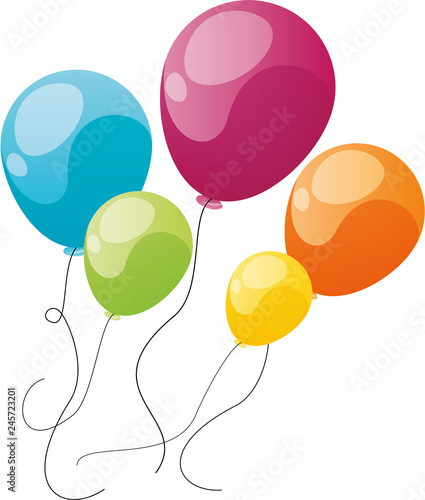 Ballons Multicolores
