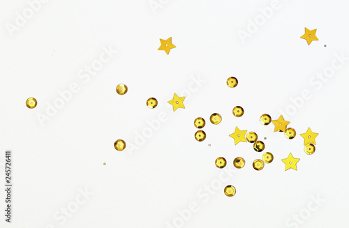 Golden seqines and stars