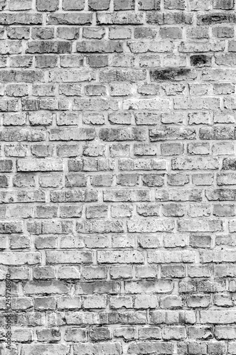 old red brick wall photo