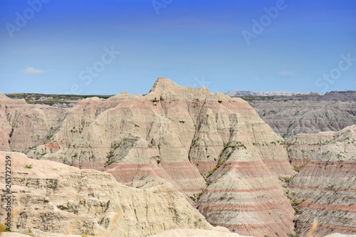 View of Badland Mountains