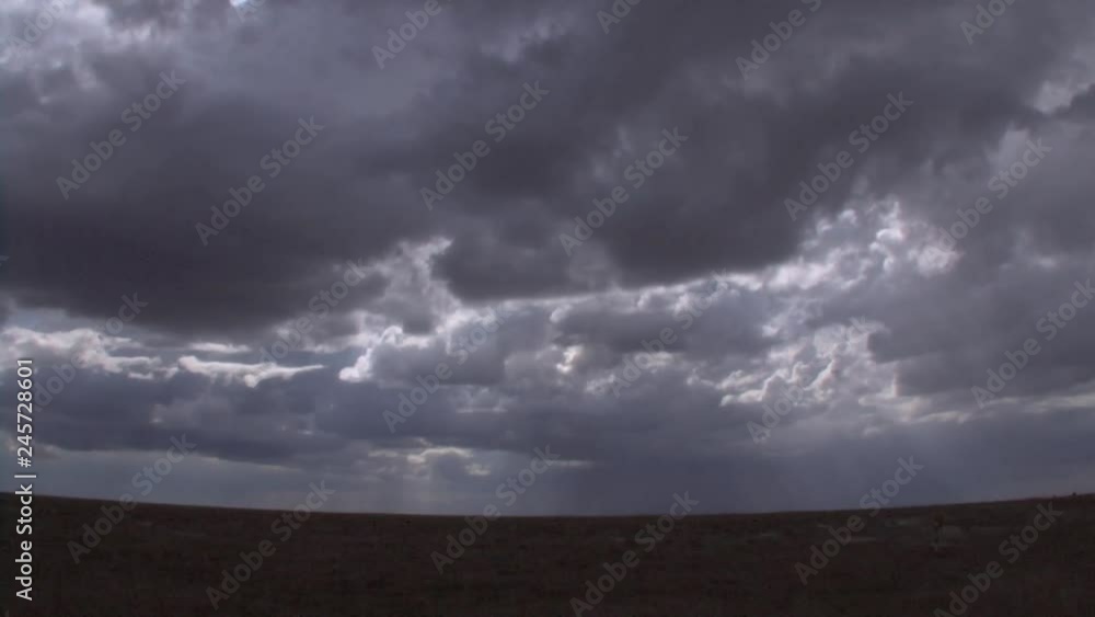 Kazakhstan. Ustyurt Plateau. Time lapse.