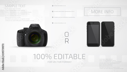 Digital slr camera and smartphone, photo capabilities.