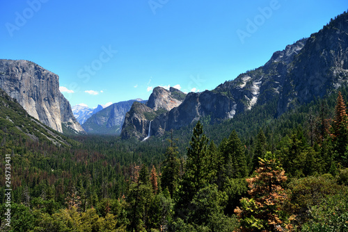 Mountain landscape in Yosemite National Park, California, USA