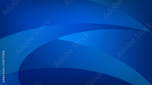 Abstract background of curved lines in blue colors