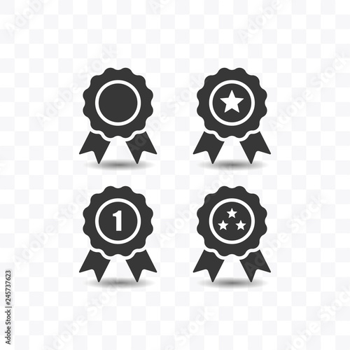 Set of award icon simple flat style vector illustration.