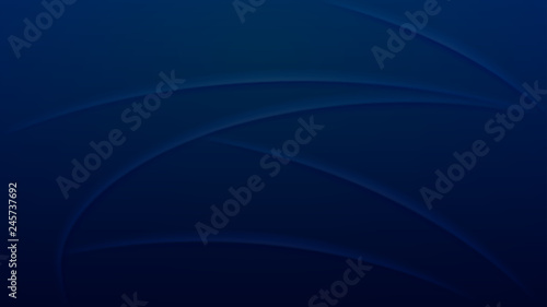 Abstract background of curved lines in blue colors