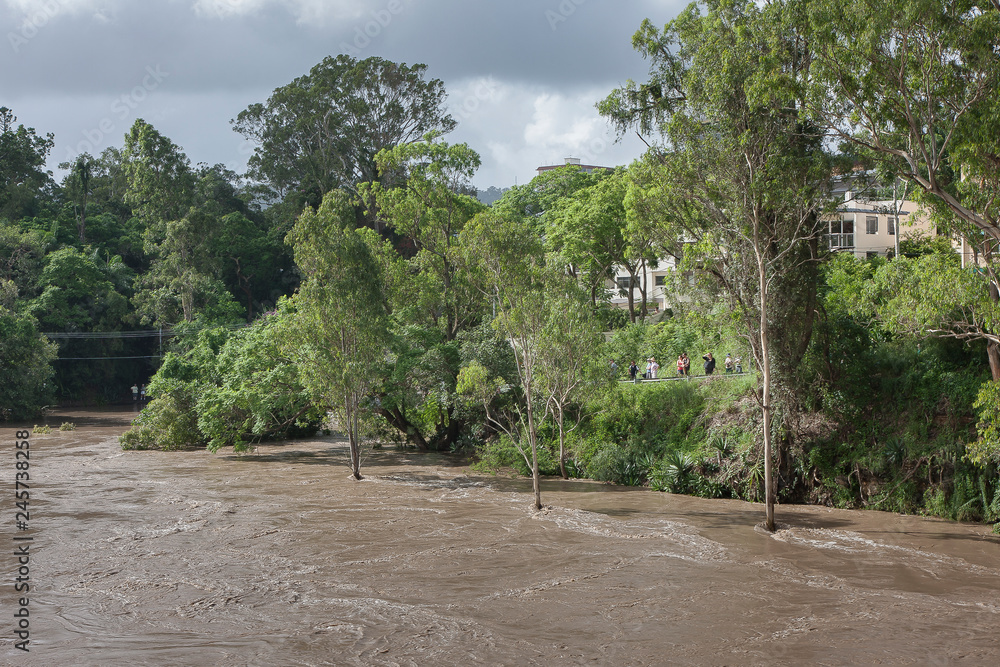 Flooded Indooroopilly, Brisbane Floods 2011