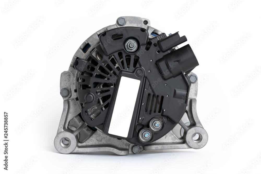 Fototapeta premium Car generator on a white background.