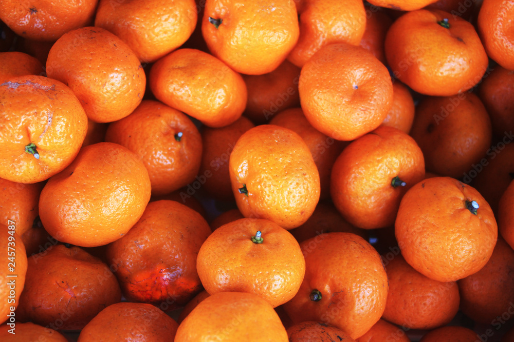 oranges on a white background