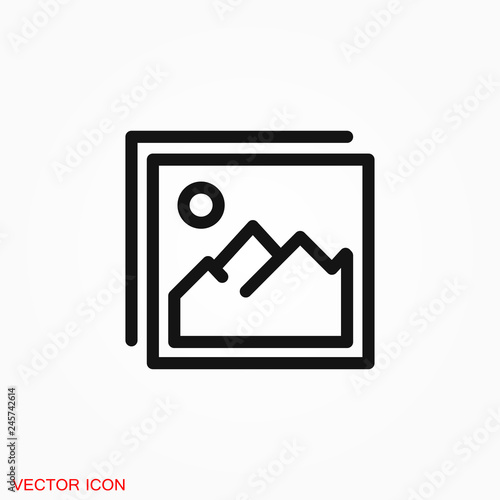 Image icon logo, illustration, vector sign symbol for design