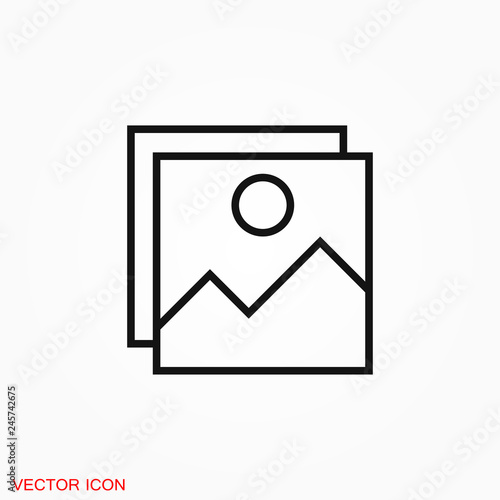 Image icon logo, illustration, vector sign symbol for design