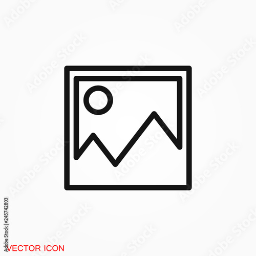 Image icon logo, illustration, vector sign symbol for design