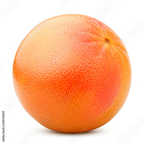Photo grapefruit isolated on white background, clipping path, full depth of field