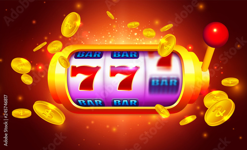 Royal Gold Slot Machine with Icons and Coins