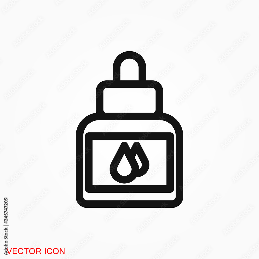 Quill ink icon logo, illustration, vector sign symbol for design Quill ink icon logo, illustration, vector sign symbol for design