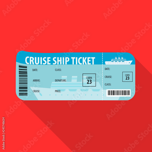 Vector design of ticket and admission sign. Collection of ticket and event vector icon for stock.