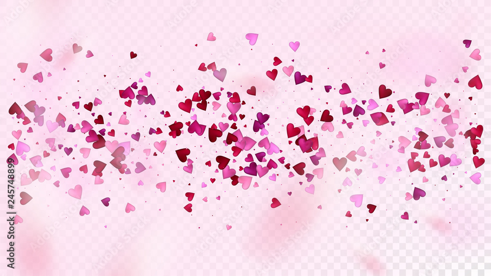 Flying Hearts Vector Confetti. Valentines Day Tender Pattern. Beautiful Pink Border Valentines Day Decoration with Falling Down Hearts Confetti. Elegant Gift, Birthday Card, Poster Background Flying Hearts Vector Confetti. Valentines Day Tender Pattern. Beautiful Pink Border Valentines Day Decoration with Falling Down Hearts Confetti. Elegant Gift, Birthday Card, Poster Background
