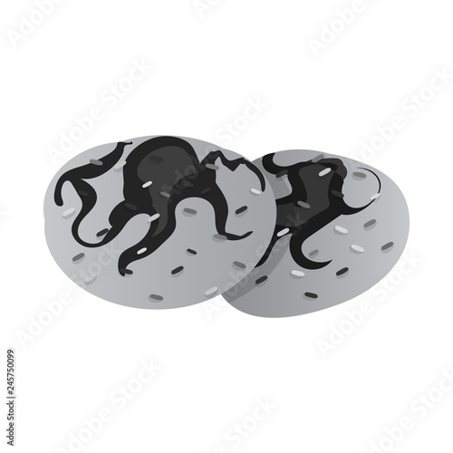 Vector design of dreams and night logo. Set of dreams and bedroom stock symbol for web.