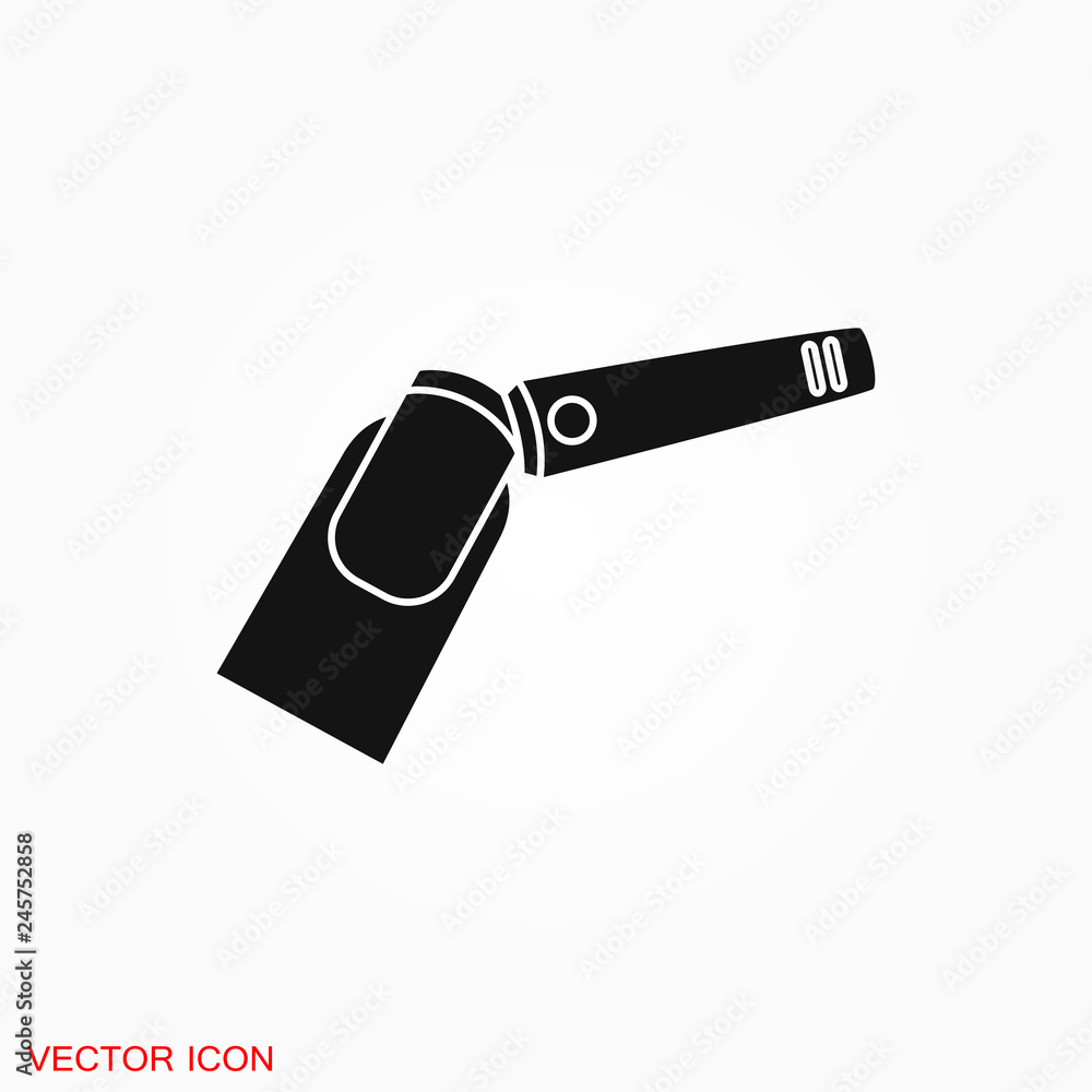 Manicure icon logo, illustration, vector sign symbol for design