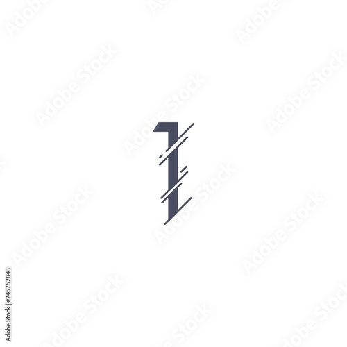 Free Download Number 1 Vector Template Design Illustration - GFXLoad
