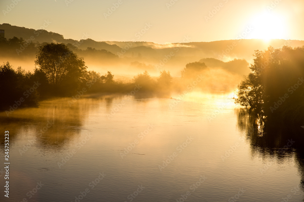 Fototapeta premium Sonnenaufgang Ruhr