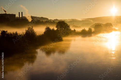Bild auf Leinwand Sonnenaufgang Ruhr
