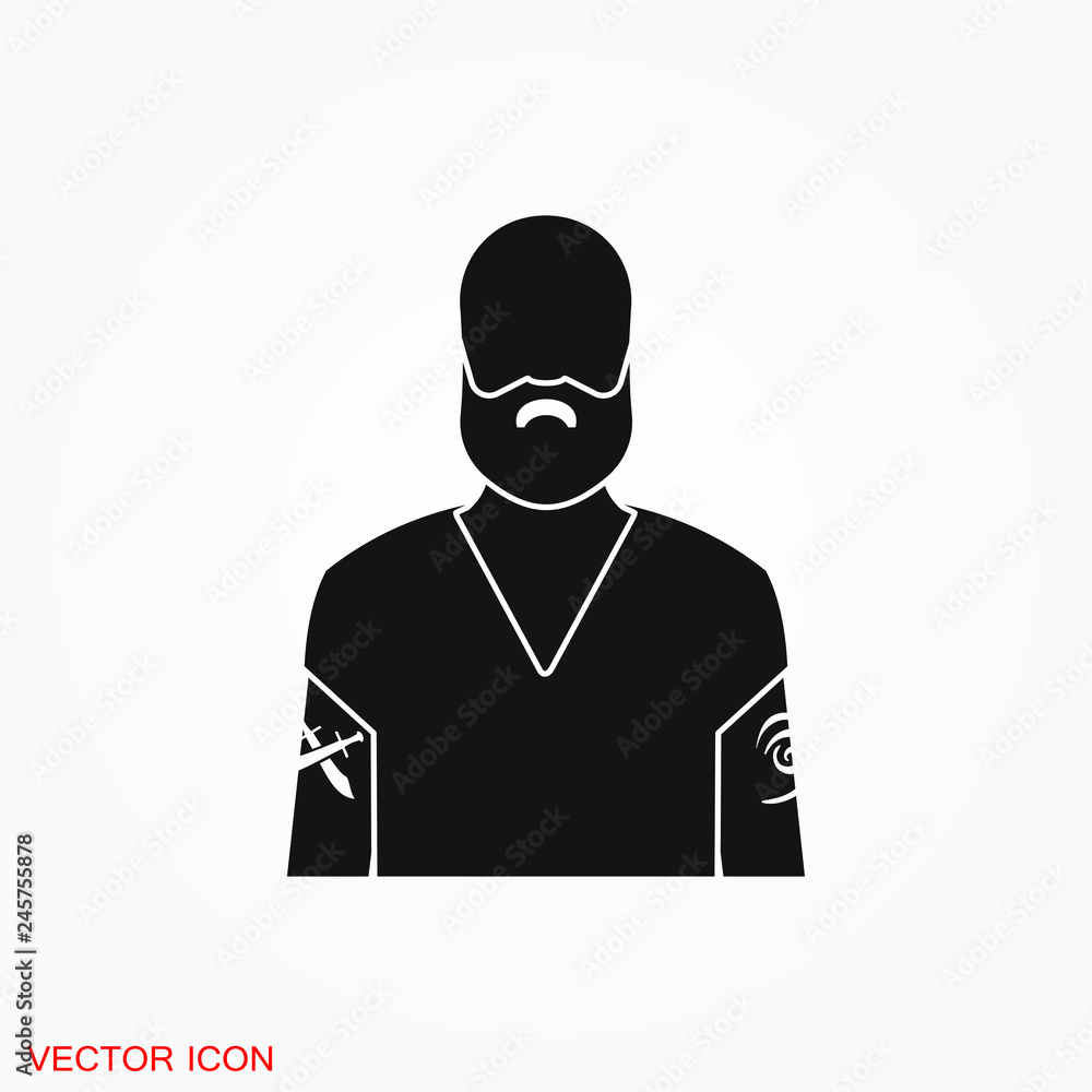 Body tattoo icon logo, illustration, vector sign symbol for design Body tattoo icon logo, illustration, vector sign symbol for design