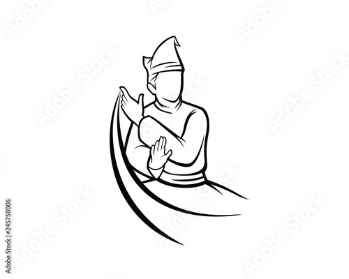 Silat and Martial Arts Silhouette