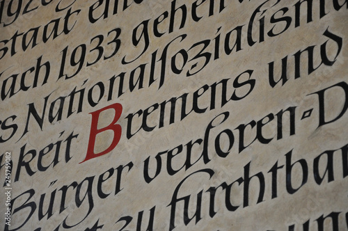 Scritta di Bremen gotica
