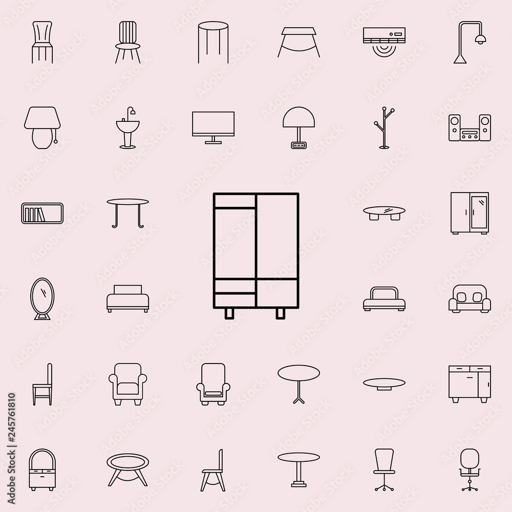 nightstand glyph icon. Furniture icons universal set for web and mobile nightstand glyph icon. Furniture icons universal set for web and mobile