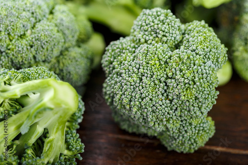 Wallpaper Mural broccoli on the wooden table Torontodigital.ca