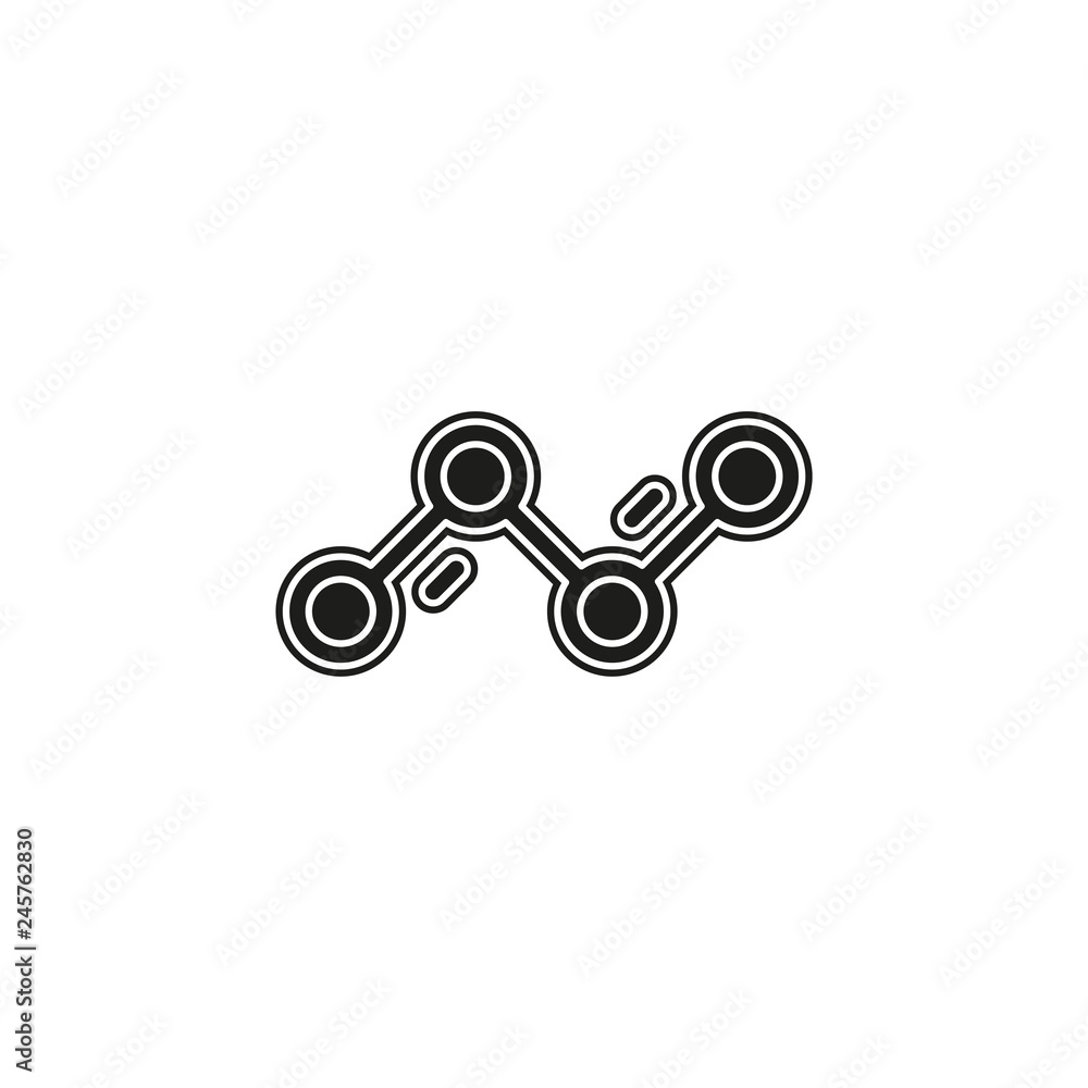 Fototapeta premium Simple Diagram Graphs Vector Icon