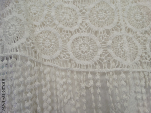 Abstract White Lace Cloth