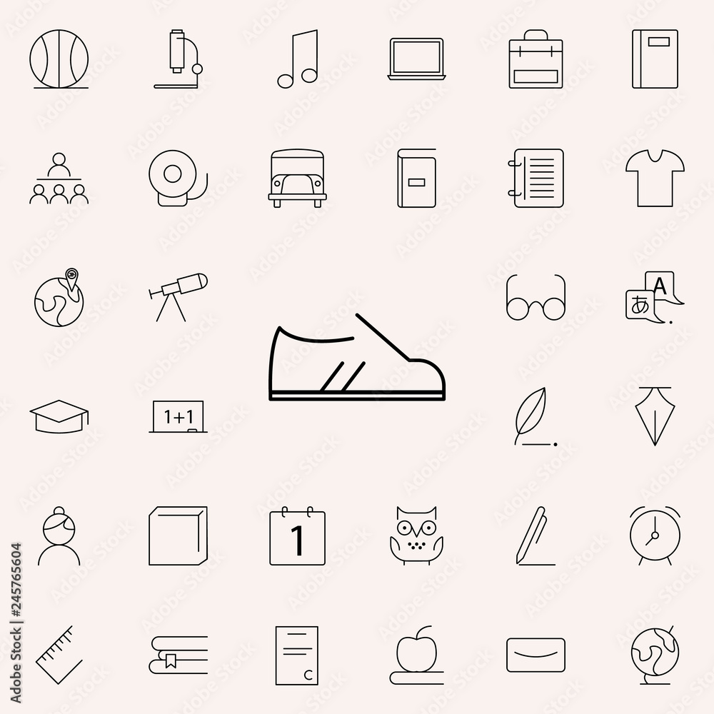 footwear icon. school icons universal set for web and mobile footwear icon. school icons universal set for web and mobile