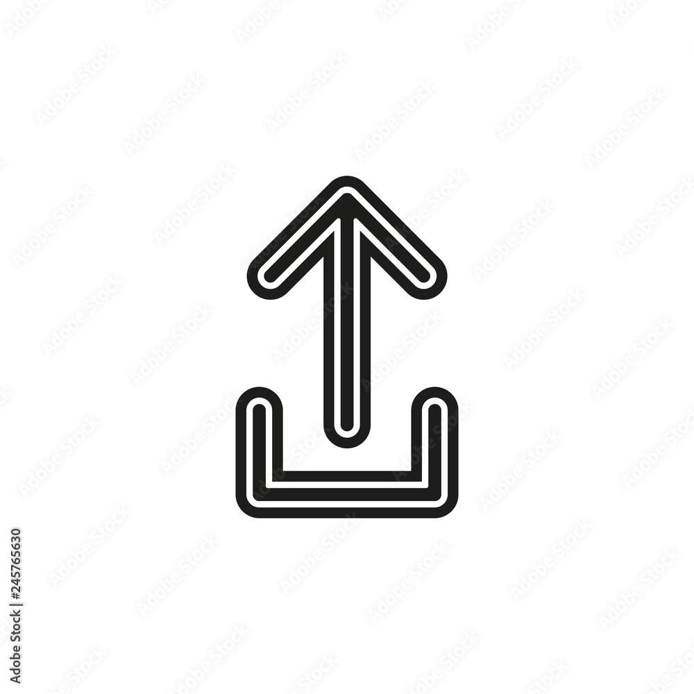 Vector Upload symbol - app up load button Vector Upload symbol - app up load button