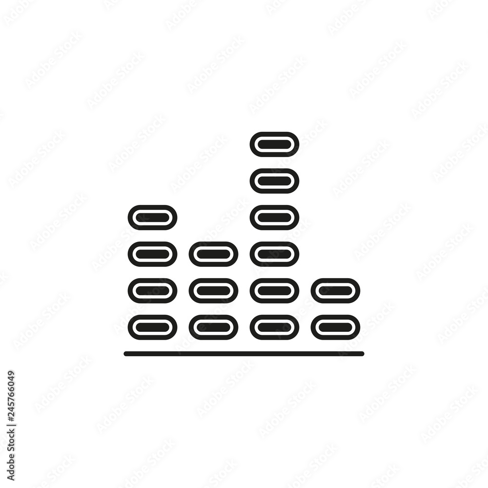 sound volume wave illustration - vector sound volume wave illustration - vector