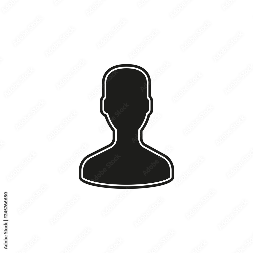 vector user icon, avatar silhouette, social symbol - member sign vector user icon, avatar silhouette, social symbol - member sign